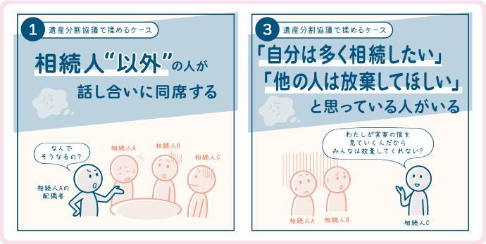 「遺産分割協議で”揉める”ケース9選」見本